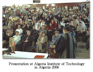 Presentation at Algeria Institute of Technologyin Algeria 2006