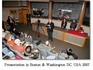 Presentation in Boston & Washington DC. USA 2007